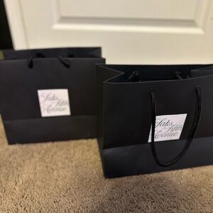 Saks Fifth Avenue Black Shopping Bags